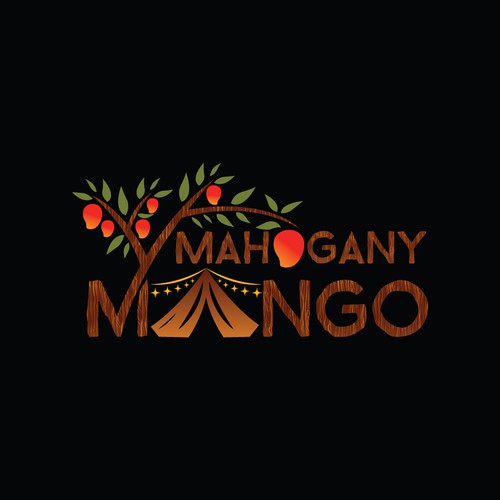 Mahogany Mango, Glow in the Dark Supplies, Festival, Glamping/Camping and Kids Room Fun Market Design by THE DESIGNSTER