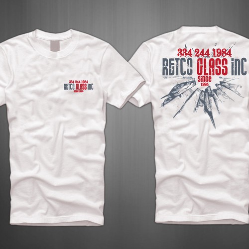 Create the next t-shirt design for Retco Glass, Inc. Design por qool80