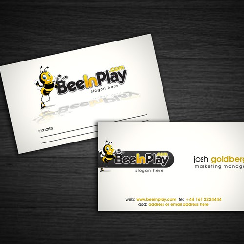 Help BeeInPlay with a Business Card Design by Project Rebelation