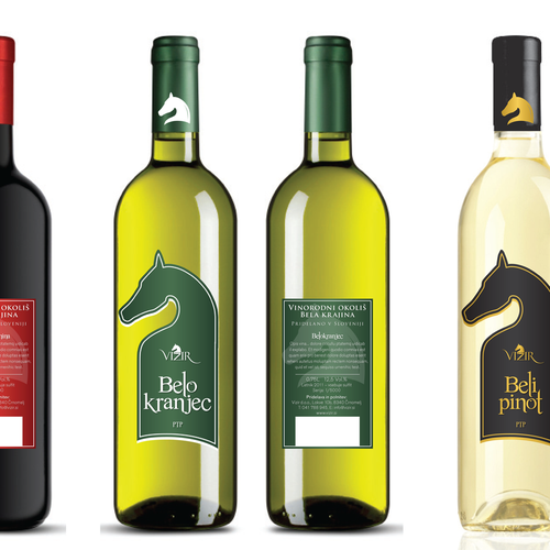 Bottle label design for wine cellar Vizir Diseño de gregorius32