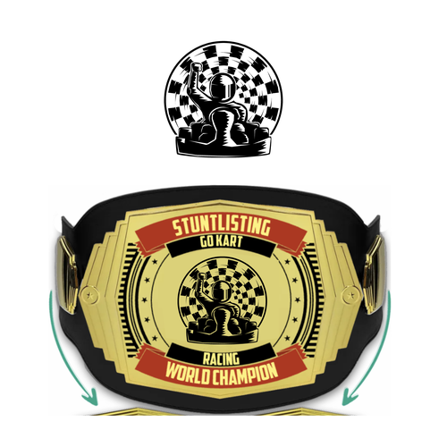 Go-Kart Race logo for a championship belt Design by La Vuente Todo