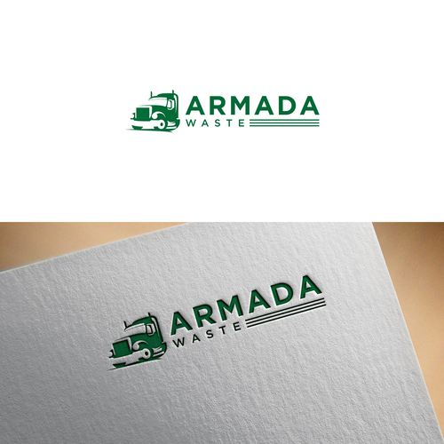 National environmental brand armada waste logo Logo design