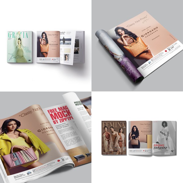 Giordano Handbags – Classy, Not Pricey: Editorial Ad Series