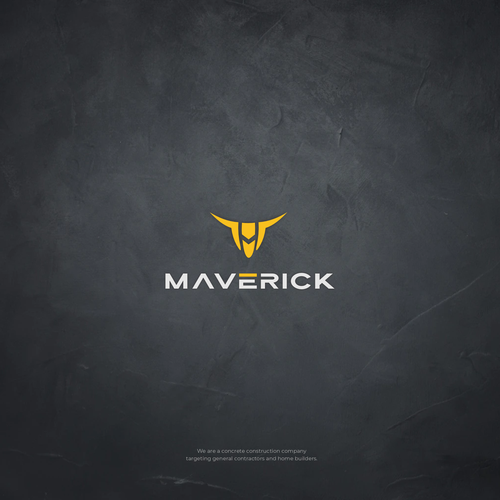 Need a modern abstract bull and M logo for our concrete construction company named Maverick. Design by Ikim