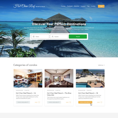 Bring our existing website to the next level! Luxury vacation resort in ...