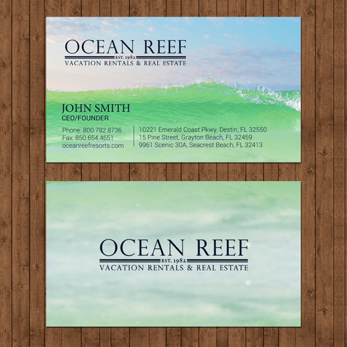 Design a fun, beach-inspired Business Card Design by chandrayaan.creative