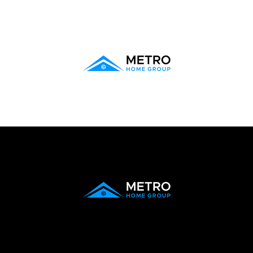 Metro Home Group Real Estate Team Logo Diseño de B_Chip Agency