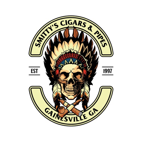 Rebranding for a local cigar lounge for T-Shirts, Coasters & decals Design by infernal kiss