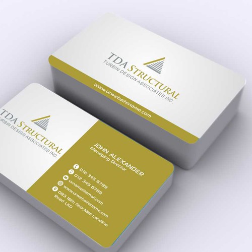 Modern Professional Business Card for a Structural Engineering Company ...