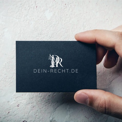 Logo for website of lawyer, social media, legal topics Design by knight brands™