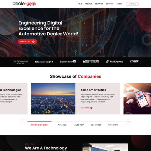 We need a powerful modern web site for our technology company! Design von Greentec ✿