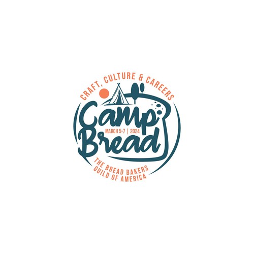 Seeking a playful and evocative logo for Camp Bread--an event for professional bakers Design by Astart