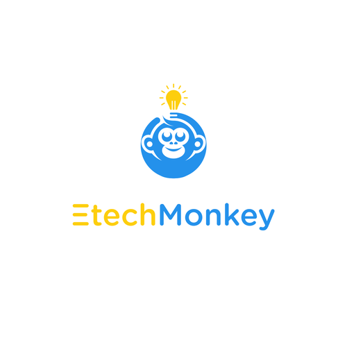 Design a bright, fun logo for a technology and sustainability blog with a monkey mascot! Design by symphony™