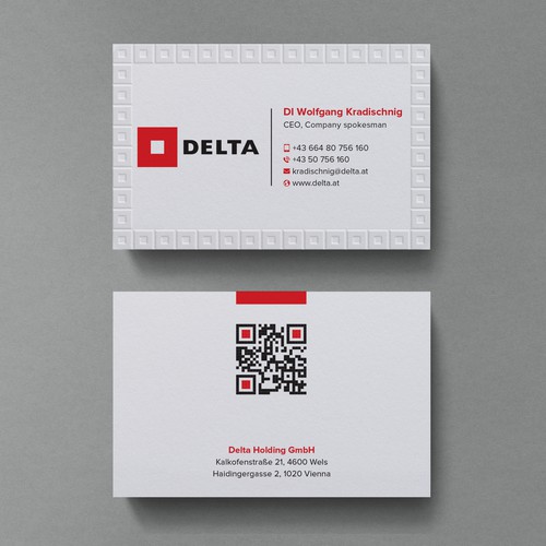 DELTA Business Card Relaunch Design by Birendra Chandra Das