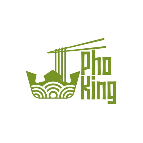 I am looking for logo Pho King for my Restaueant, pho is name of noodle very popular in Veitnam. Design by Javier.vallecillo