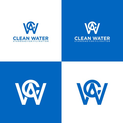 Simple Clean Logo for Water Filtration Company Design by Mukhls