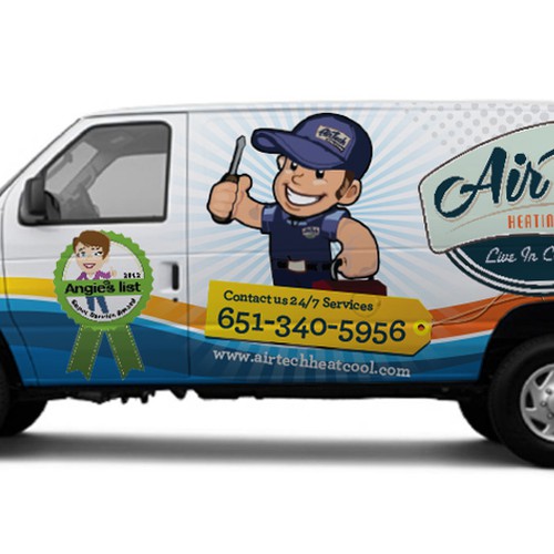 Create the next signage for Airtech heating and cooling Design by Priyo