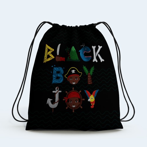 Drawstring Bag Designs for Boys Design by thegarapan