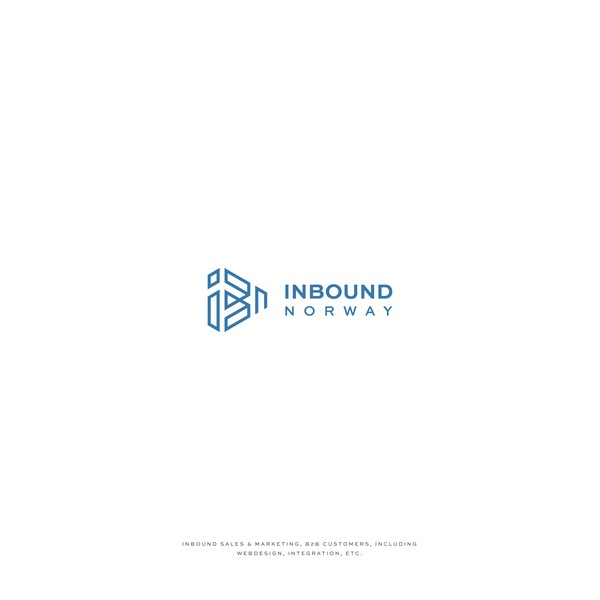 Combining the initials to create an inbound symbolism.