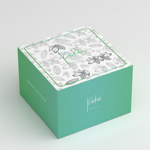 Design a folding chocolate box Design by Designre™