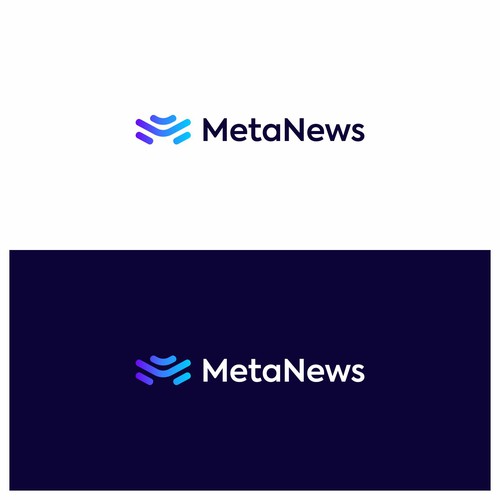 Design a logo for a web3 News platform called MetaNews Design by Hawkeye571
