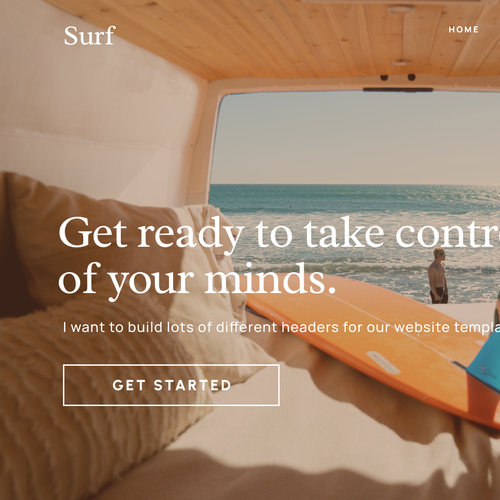 Website header for templates (Seen by Millions) Design by thecenx
