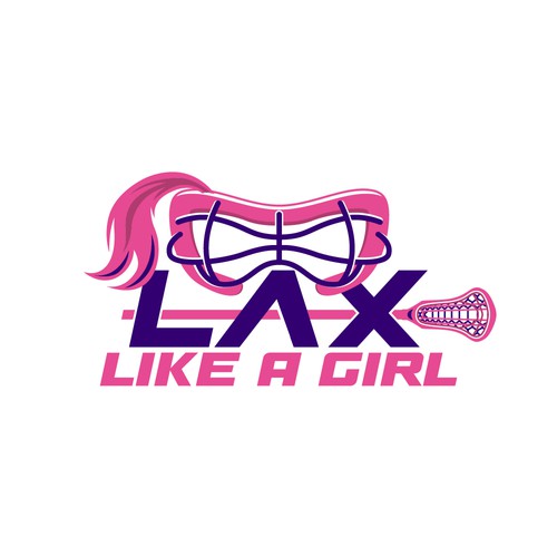 A classic yet fun logo for the fearless, confident, sporty, fun female lacrosse player Design by Jans...