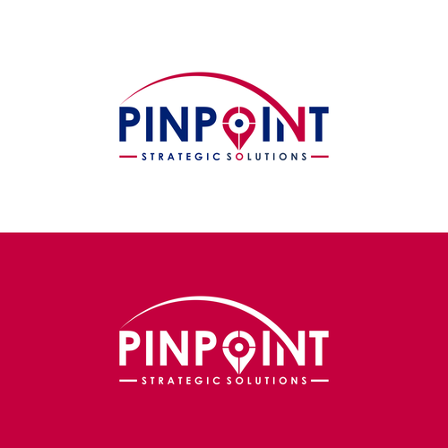 technical business consulting logo showing expertise for PINPOINTing the right problem to solve. Design by Efi*