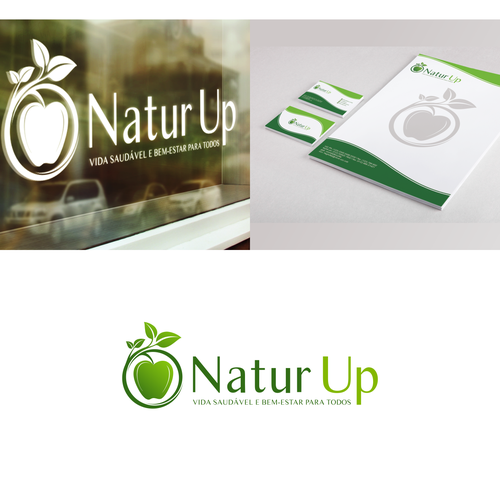 Natur Up - Nova loja de produtos naturais Design by kangdoeldesain
