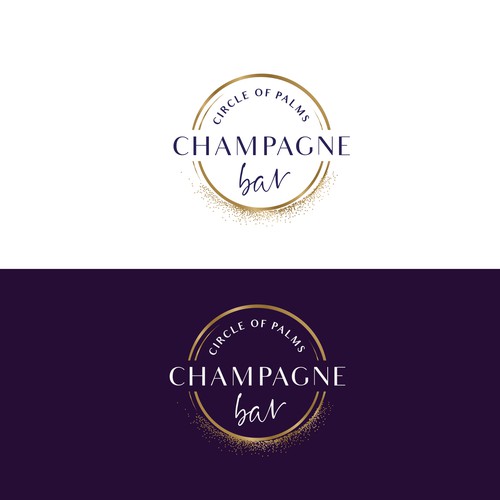 Luxury and modern Champagne Bar logo Design by tetrimistipurelina