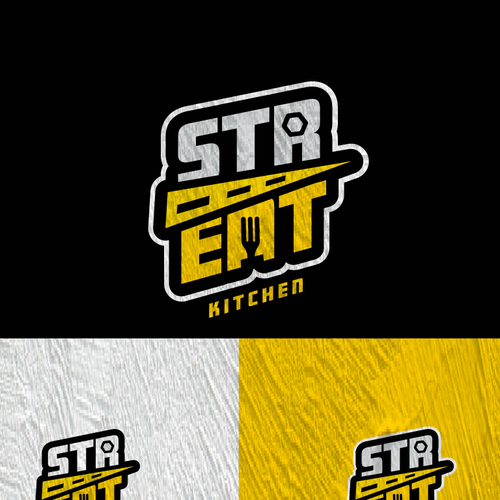 strEAT Kitchen Logo Design by -NLDesign-