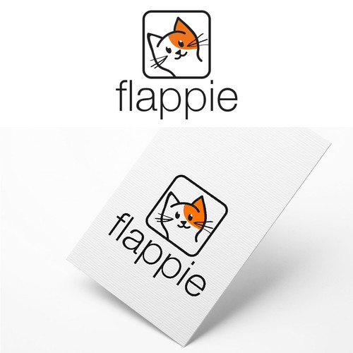 design a logo for the world's smartest cat flap door using AI Design by Hito