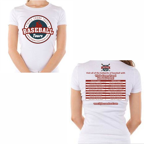 Baseball Tour Company needs baseball themed TShirt Design Tshirt