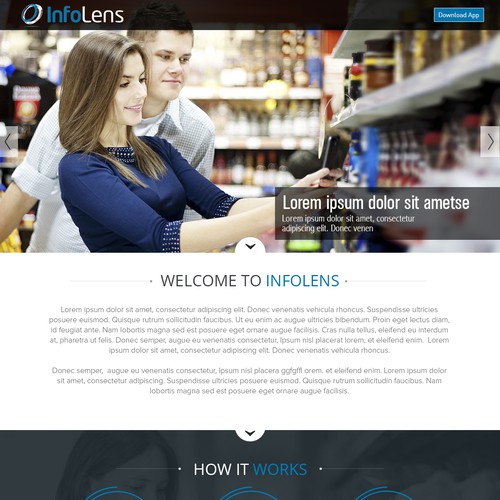 InfoLens Landing Page Contest Design by Atul-Arts