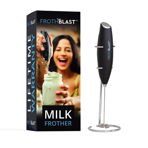 "Design a BOX design for MILK FROTHER  product" Diseño de Fredrick Balois