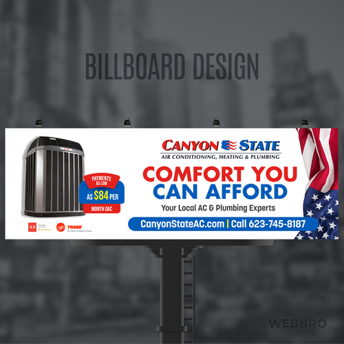 Design An Eye-Catching Billboard For An HVAC Company Design réalisé par WebBro