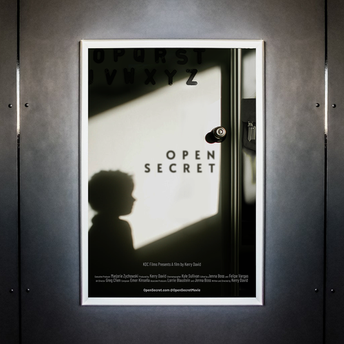 Design a poster for the documentary Open Secret Design by CreamCreative