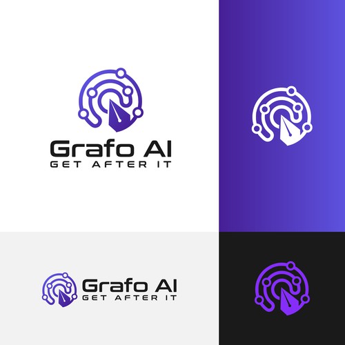 GrafoAI | Artificial Intelligence Writer Logo Design by KOUSH!K