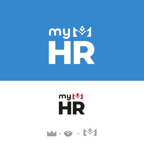 Create an awesome logo for myHR, the #1 HR Software in Luxembourg ! Design by M.I.Thomson