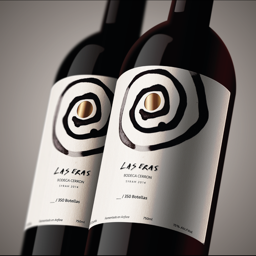 ORGANIC EXCLUSIVE WINE LABEL DESIGN - BODEGA CERRON Design by OtomPotom