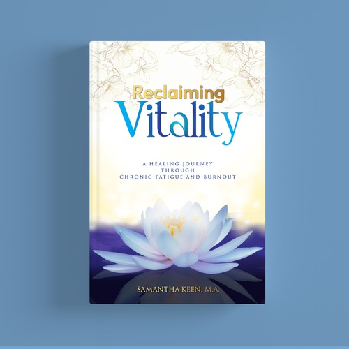 Cover for a spiritual healing book that helps combat fatigue and burnout Design by Creative_Crafter