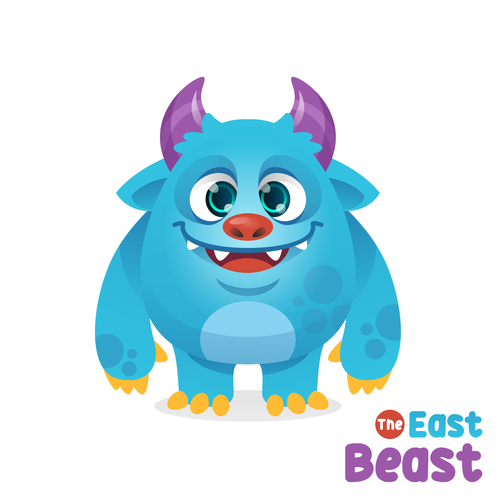 The East Beast - a fun mascot for an elementary school Design by Nandatama ✪