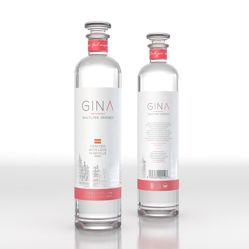 GINA - Low alcohol & calories gin Design by Han van Oss