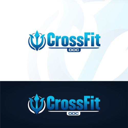 Logo pour une salle de CrossFit (France), thématique : trident, mer, odyssée, poseidon … Design by BamboeRuncink