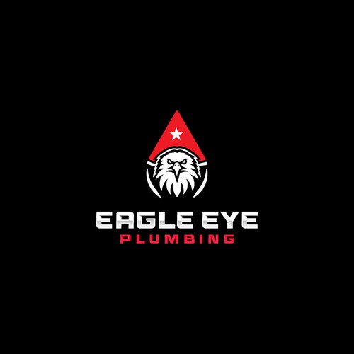 Eye catching and very marketable logo for plumbing company. The company name is Eagle Eye Plumbing Design by JakirVector