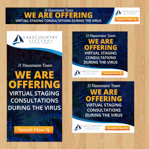 Retargeting Ads Real Estate Brokerage Design by Graphics House