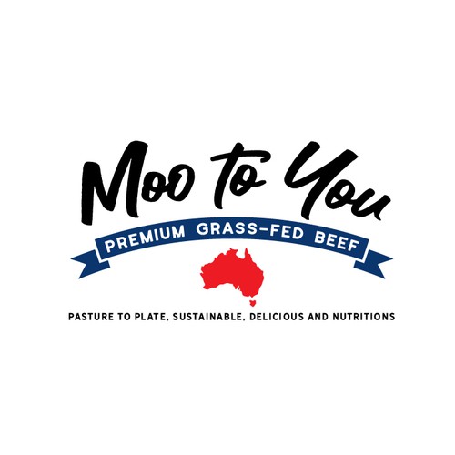 Premium Australian Grass Fed Beef Design by Mi&Me