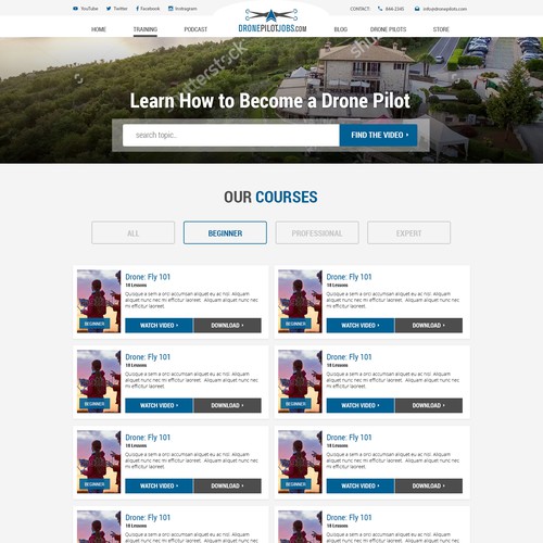 Web page design contest entry by Sling Machine