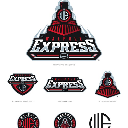 Create a Steam Engine Train logo for a Hockey Team | Logo design contest