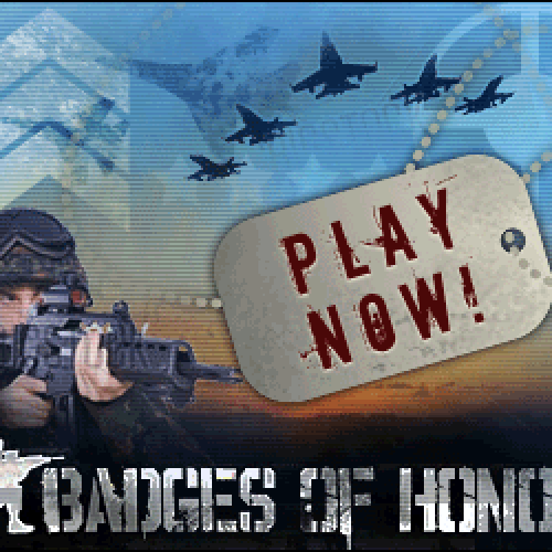 Online Game Ad Banners with Military Theme Design by natalinna